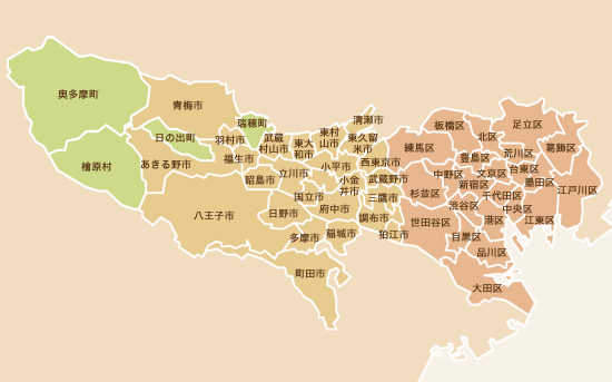 無料現地調査 エリアMAP